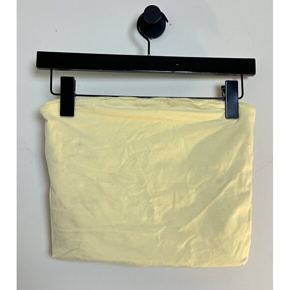 BP. Nordstrom Scallop Trim Tube Top in Pale Yellow Size Small - Picture 2 of 7